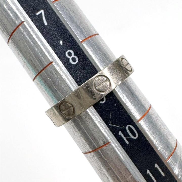 Cartier】カルティエ ミニラブリング 750WG ホワイトゴールド #49 3.8g