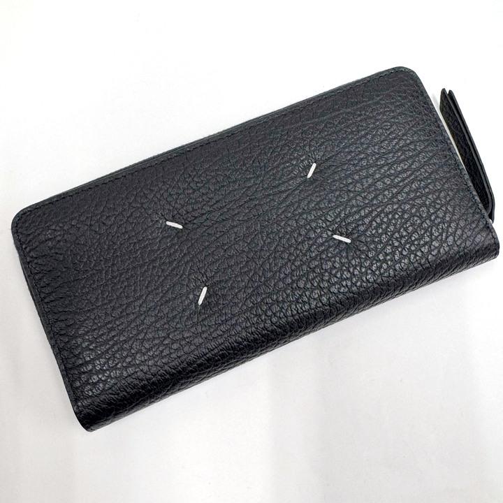 Maison Margiela メゾンマルジェラ 長財布 S56UI0110 黒 MAISON MARGIELA】メゾンマルジェラ ラウンドファスナー長財布