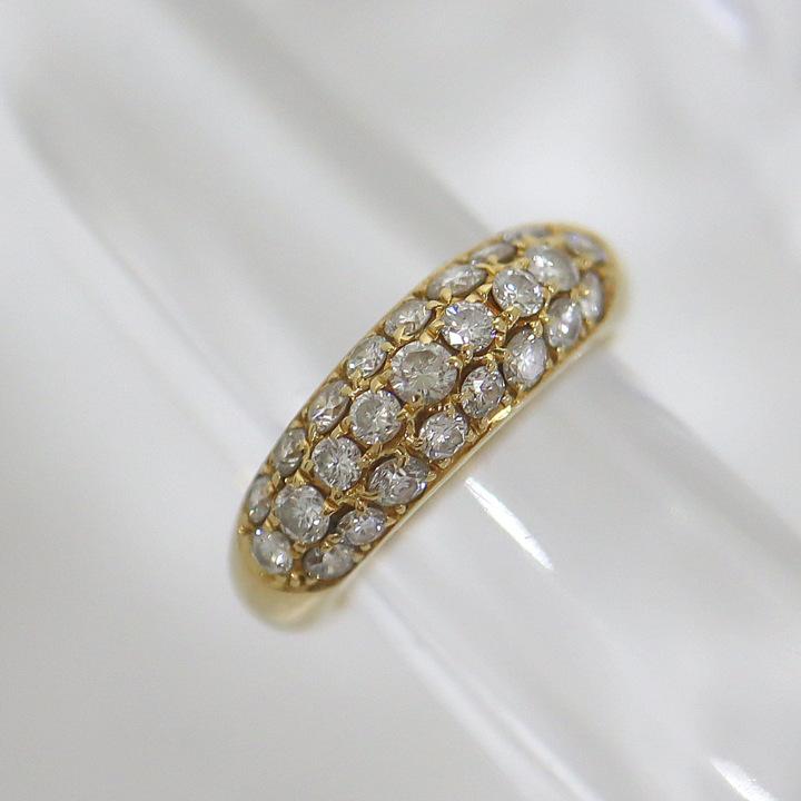 K18YG デザイン リング 11 ファッション K18YG デザイン リング