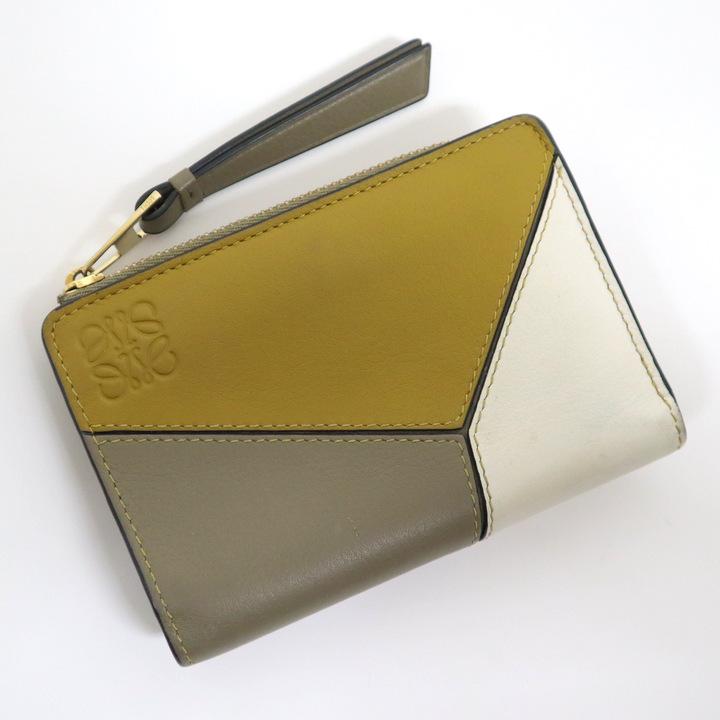 ロエベ LOEWE パズル コインケース コインケース レザー グリーン 