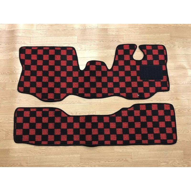 カーマット 日産 キャラバン E25 専用 新品 フロアマット チェック 