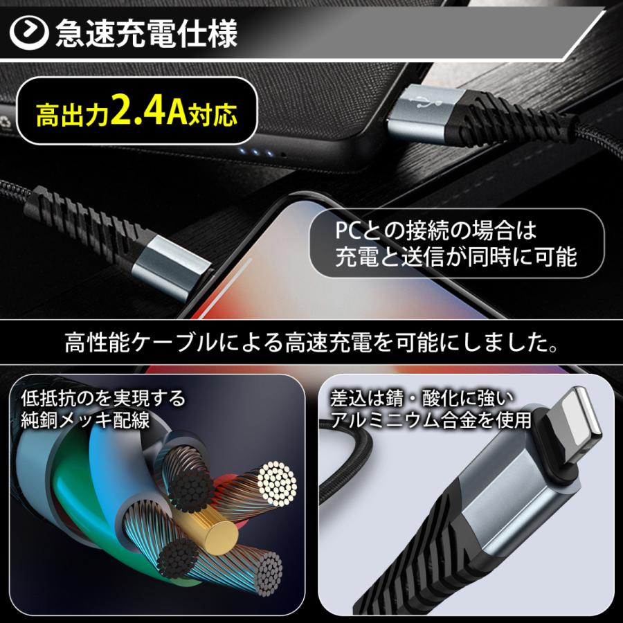 iPhone 充電ケーブル 断線防止 カバー 充電器 ケーブル iPhone12