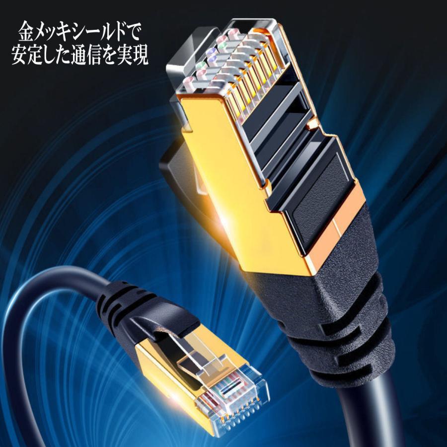 LANケーブル 高速通信 CAT6e CAT6A ストレート ツメ折れ防止カバー カテゴリー6e ランケーブル｜red-berry｜02