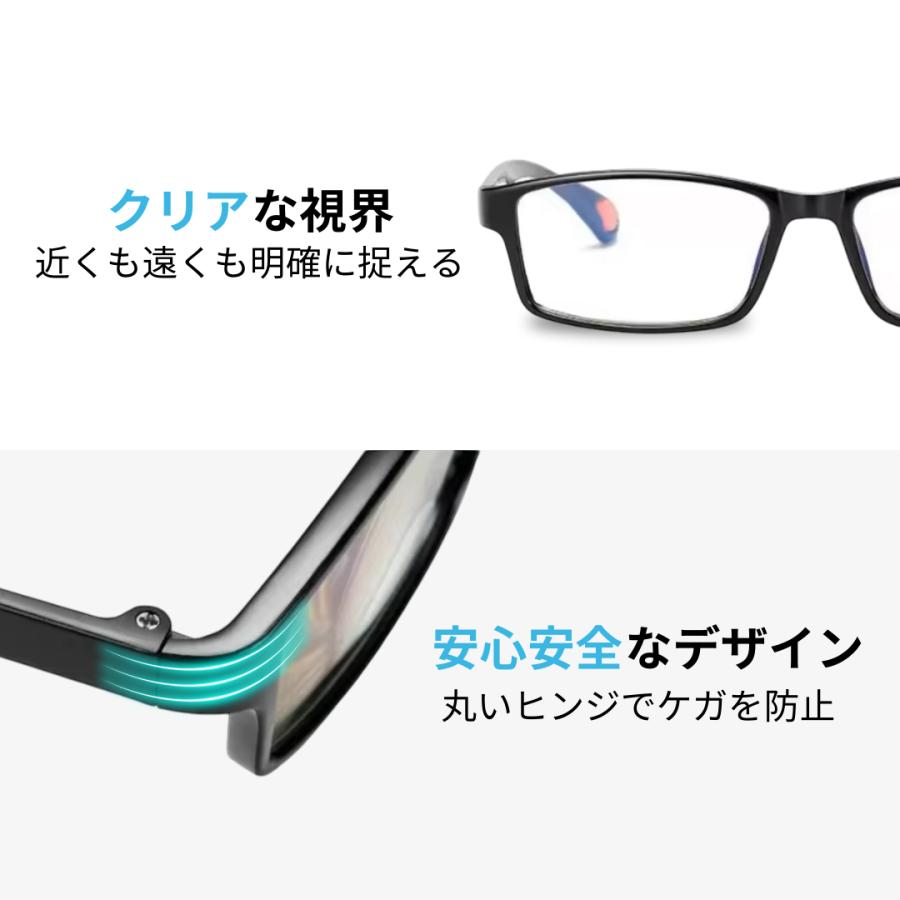 ☆ピントグラス 老眼鏡 シニアグラス 軽度レンズ PG113L-NV ネイビー