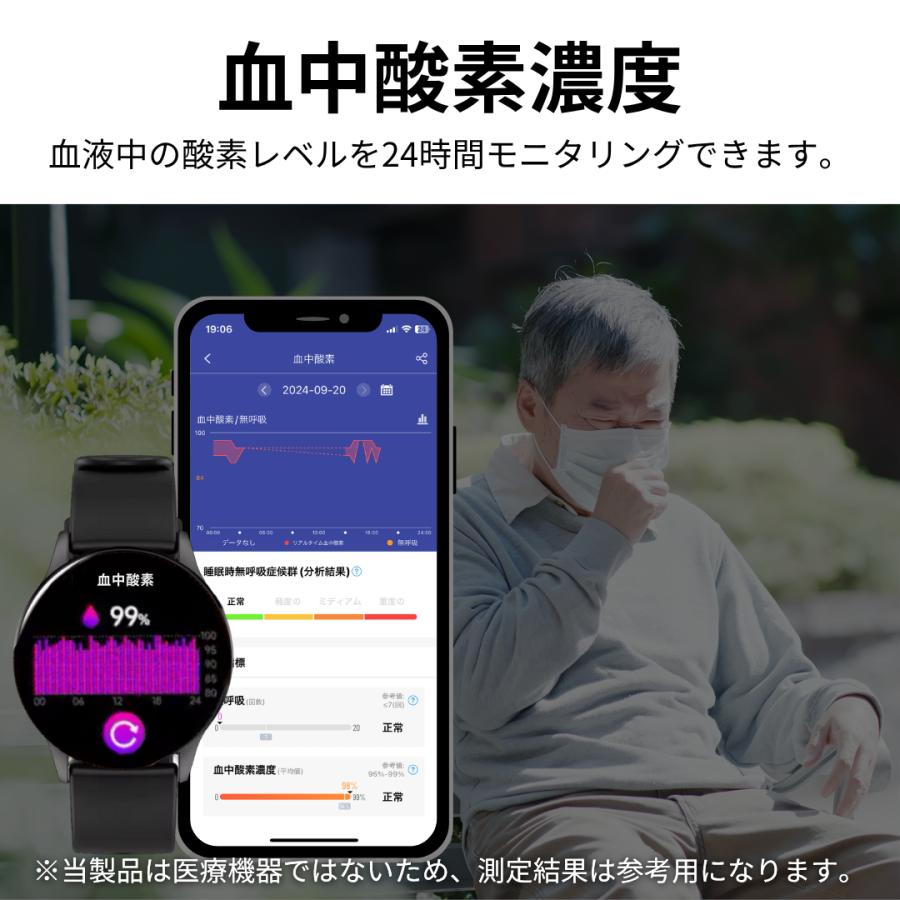血圧など即時測れる 健康ベルトーセールです。 スマートウォッチ 血糖値 血圧測定 通話機能 日本製センサー iphone