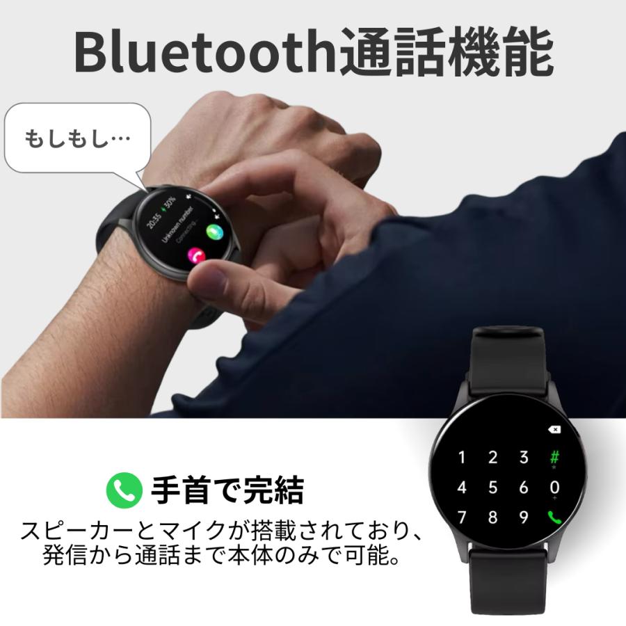 スマートウォッチ 血糖値 血圧測定 通話機能 日本製センサー iphone