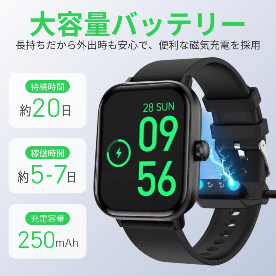 血糖値も測定できる2.01インチ大画面スマートウオッチ（ほとんど新品） スマートウォッチ 血糖値 血圧測定 通話機能 日本製センサー