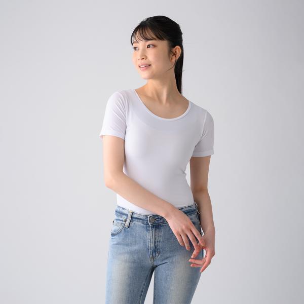 専用出品　　新品未使用　Redリカバリーウェア　肩コリ改善　M ホワイト ReD 【3着購入で15%OFF】リカバリーウェア 肩コリ改善 Vネックインナー
