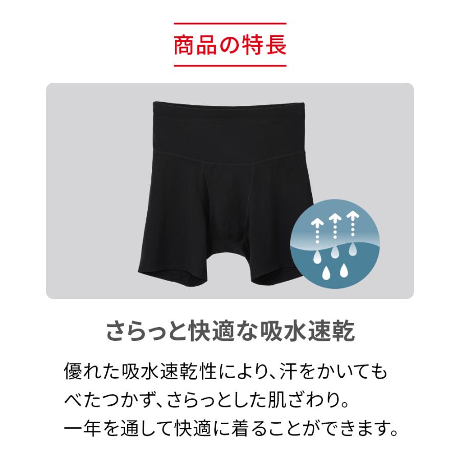 ReD ボクサーパンツ 腰集中タイプ メンズ 男性 インナー 黒 大きい