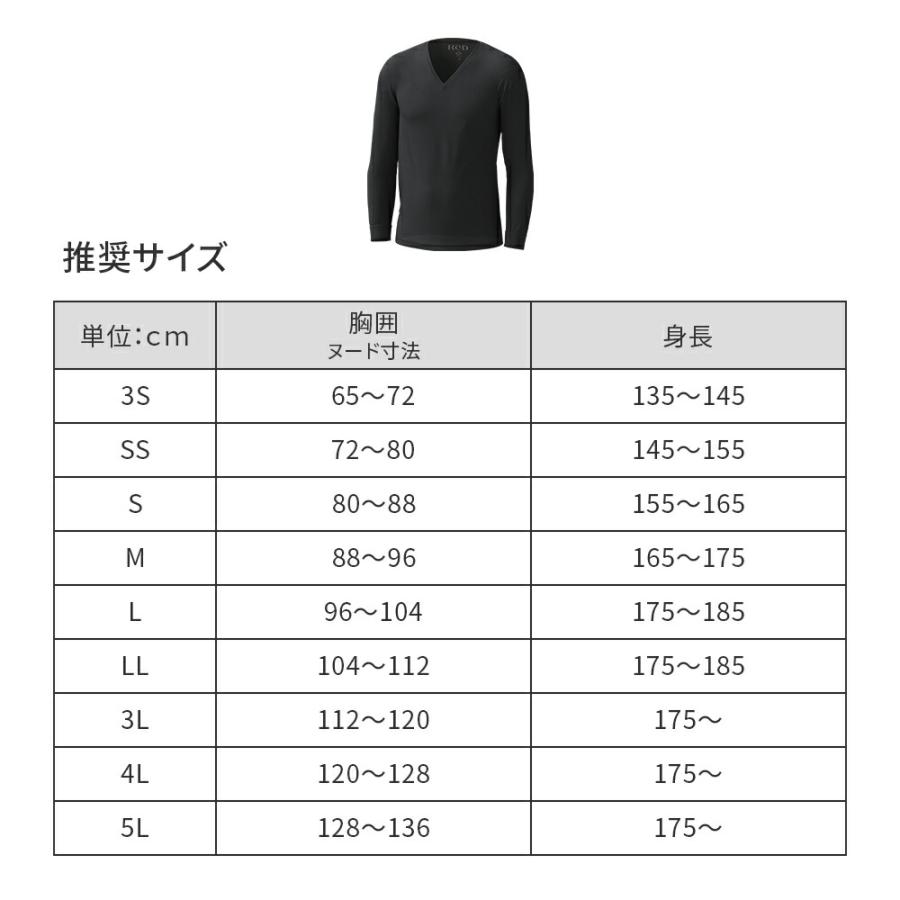 ReD 【3着購入で15%OFF】リカバリーウエア ReD Vネック インナー 長袖