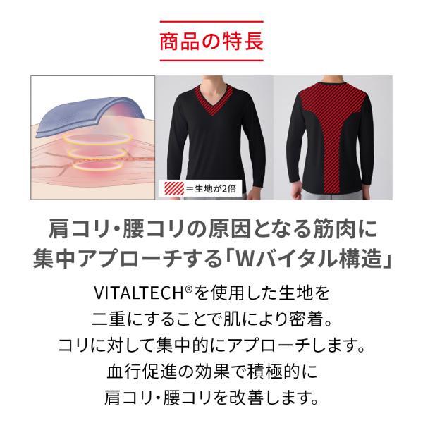 ReD リカバリーウェア レッド公式 肩コリ改善 Vネックインナー長袖