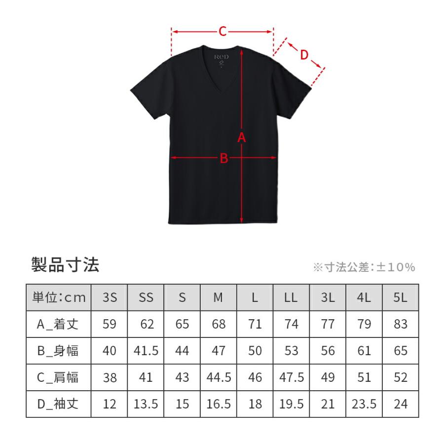大きいサイズ リカバリーウェア ReD Vネックインナー 半袖 リカバリーウエア インナー メンズ Vネック 血行促進 疲労回復 ギフト 男性 一般医療機器 | ReD（リカバリーウェア） | 12