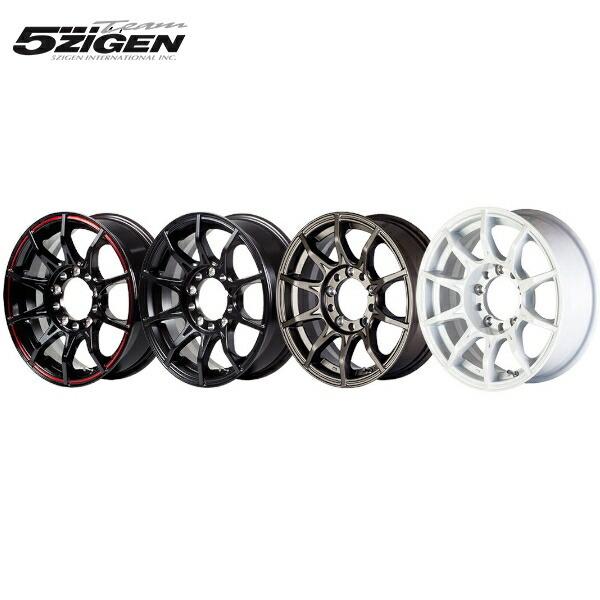 ② 5ZIGEN 16インチアルミホイール 4本セット 5ZIGEN ホイール4本セット 5ZIGEN BLACK-MAN G・I 16インチ 5.5J