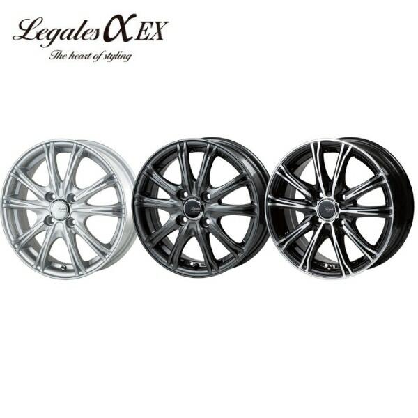 5ZIGEN ホイール4本セット LEGALES αEX 14インチ 5.5J PCD100/4H イン 