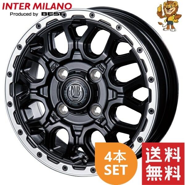 ホイール4本セット BEST MUD BAHN XR-800M (MBK/RP) 14インチ 4.5J PCD