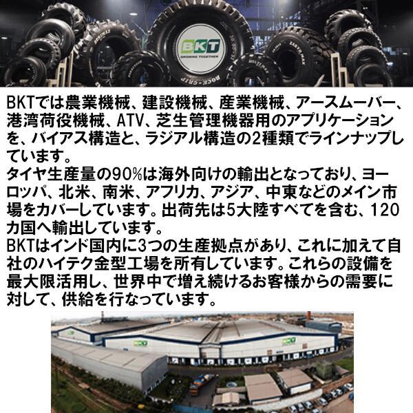 380/55-17 141A8 (15.0/55-17) BKT 農耕用 バイアス タイヤ AW09 (チューブレスタイプ) 2本 インプルメント 【法人宛て発送限定】【在庫状況要問い合わせ】の画像