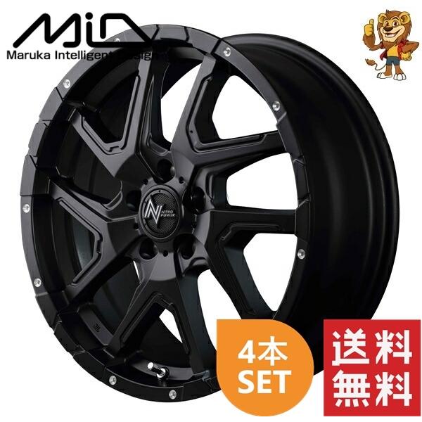 マルカサービス ホイール4本セット MID NITRO POWER DERINGER (SB) 16