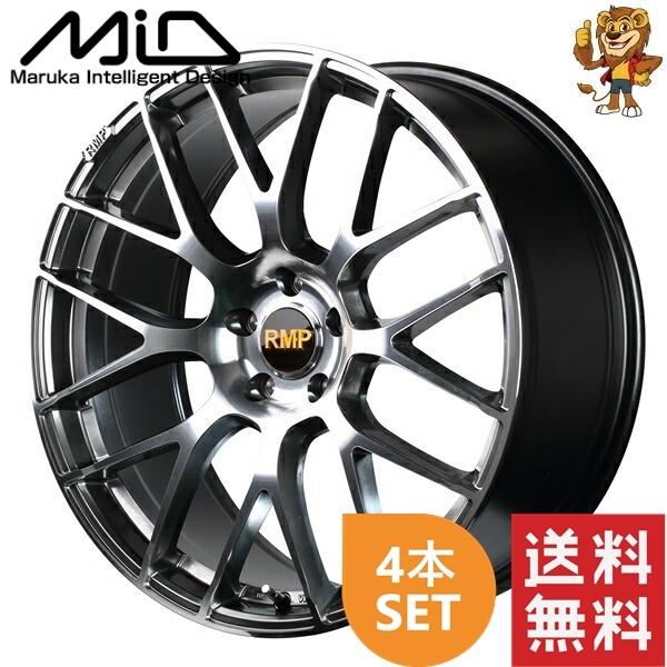 マルカサービス - 車輪4本仕掛ける MID RMP 028F (HMC/M) 19in 7.5J PCD:114.3/5H はたご屋仕掛ける:48 アールエムピー 028F 車、バイク、自転車-タイヤ、ホイール-アルミホイール