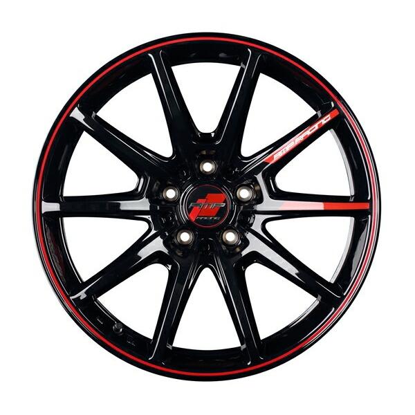 マルカサービス ホイール4本セット MID RMP RACING R25 (BKR) 17インチ 8.0J PCD:114.3/5H イン ...