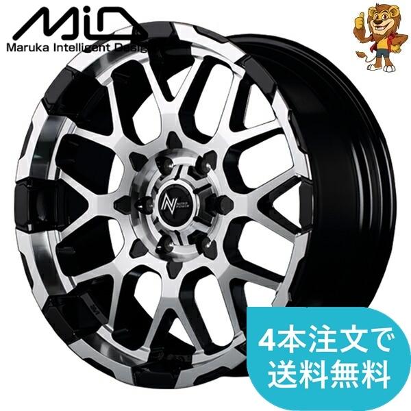 ホイールのみ1本 MID NITRO POWER M28 BULLET (BK/M) 16インチ 6.5J PCD:139.7/6H インセット:38 ナイトロパワー M28 バレット
