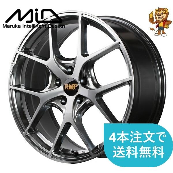 マルカサービス - 車輪のみ1本 MID RMP 025F (HMC/B) 18in 7.0J PCD:114.3/5H はたご屋仕掛ける:48 アールエムピー 025F 車、バイク、自転車-自動車-アルミホイール