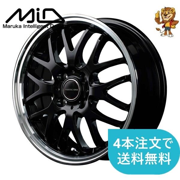 ホイールのみ1本 MID VERTEC ONE EXE10 (GB/RP) 16インチ 6.0J PCD:100/4H インセット:43 ヴァーテックワン EXE10