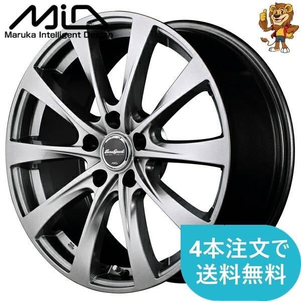 マルカサービス - 車輪のみ1本 MID Euro SPEED F10 (MG0) 16in 6.5J PCD:114.3/5H はたご屋仕掛ける:53 ユーロ速力度 F10 自動車-アルミホイール-タイヤ、ホイール