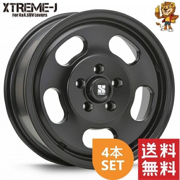 MLJ - 車輪4本仕掛ける XTREME-J D:SLOT 16in 6.5J PCD:114.3 穴数:5 はたご屋仕掛ける:30 繻子黒いこと 【法人宛て送りとどける押さえる】 アルミホイール-車、バイク、自転車