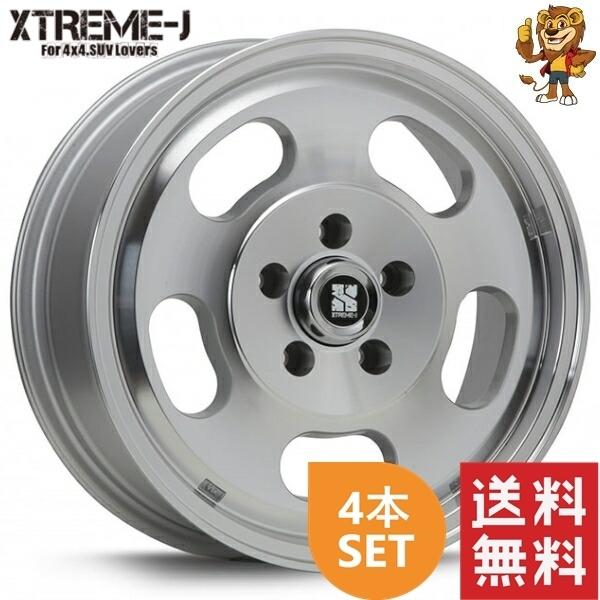 MLJ - 車輪4本仕掛ける XTREME-J D:SLOT 16in 6.5J PCD:114.3 穴数:5 はたご屋仕掛ける:30 ポリッシュ 【法人宛て送りとどける押さえる】 車、バイク、自転車-アルミホイール
