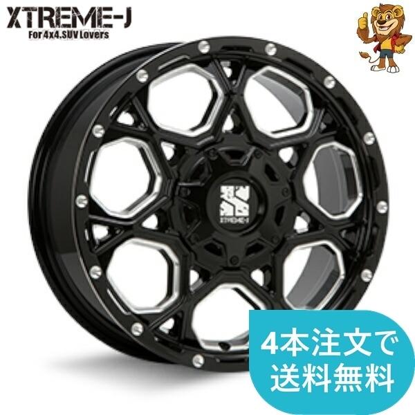 ホイールのみ1本 MLJ XTREME-J XJ06 17インチ 7.0J PCD:100/114.3 穴数:10 インセット:42 グロスブラックミルド 【法人宛て発送限定】