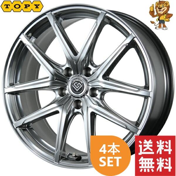（ライオン）18インチ タイヤホイール４本セット ホイール4本セット TOPY LONGINUS RE-X (HS) 18インチ 7.5J PCD：114.3