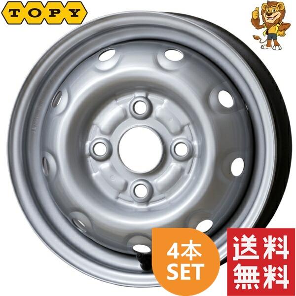 ホイール4本セット TOPY 単穴スチールホイール 12インチ 3.50B PCD