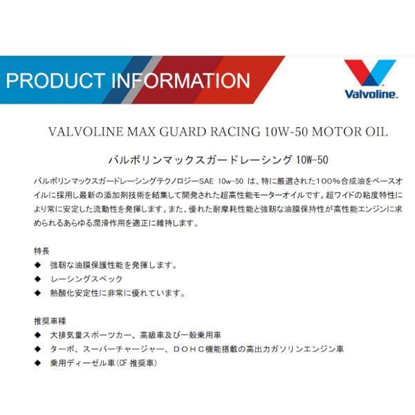 Valvoline (バルボリン) Max Guard Racing 10W-50 (マックスガード