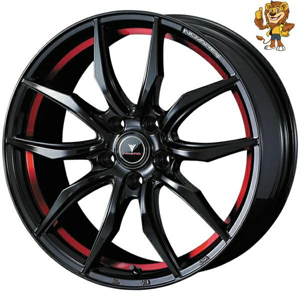ノヴァリス ローグ WEDS ホイール4本セット　外注ナット付き WEDS（ウェッズ） ホイール4本セット Weds NOVARIS ROHGUE VF (BK/RED