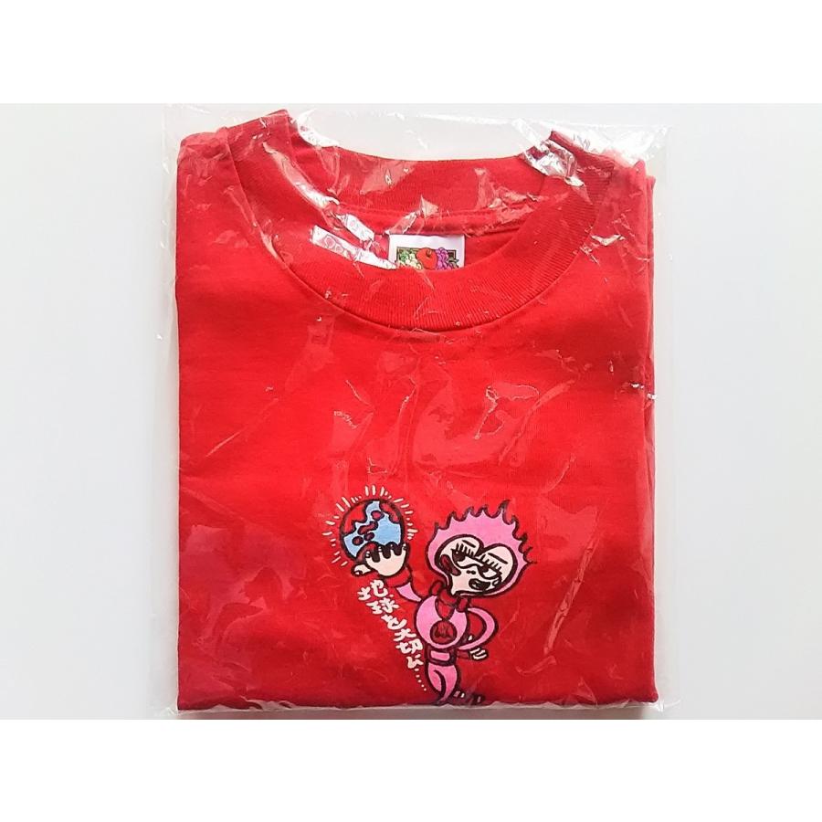 成田昭次 (男闘呼組) デザインTシャツ 赤 サイズフリー PR : Disc shop