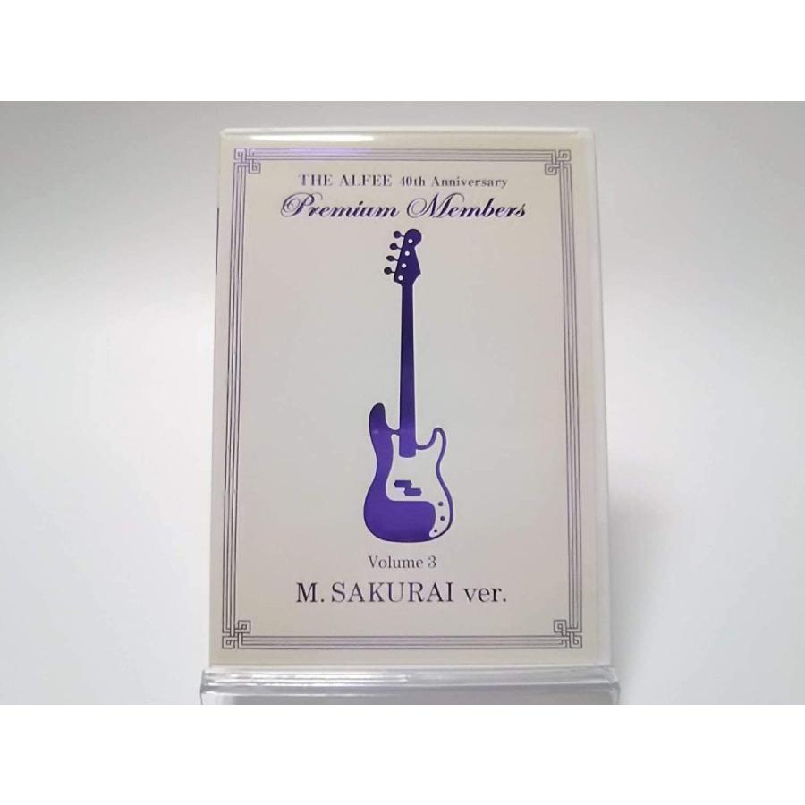 (USED品/中古品) 廃盤 DVD Premium Members THE ALFEE 40th Anniversary Volume 3 M.Sakurai Ver. [FC限定] アルフィー 桜井賢 坂崎幸之助 高見沢俊彦 PR