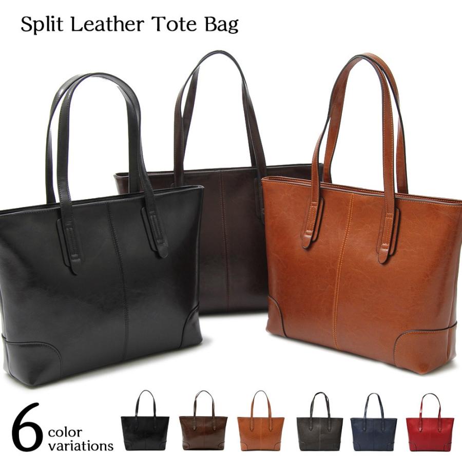 レザートート トートバッグ メンズバッグ レディースバッグ スプリットレザー 牛床革 通勤 通学 ファスナー付き ビジネストート ビジカジ 鞄 Andabg 3001 Redone レッドワン 通販 Yahoo ショッピング