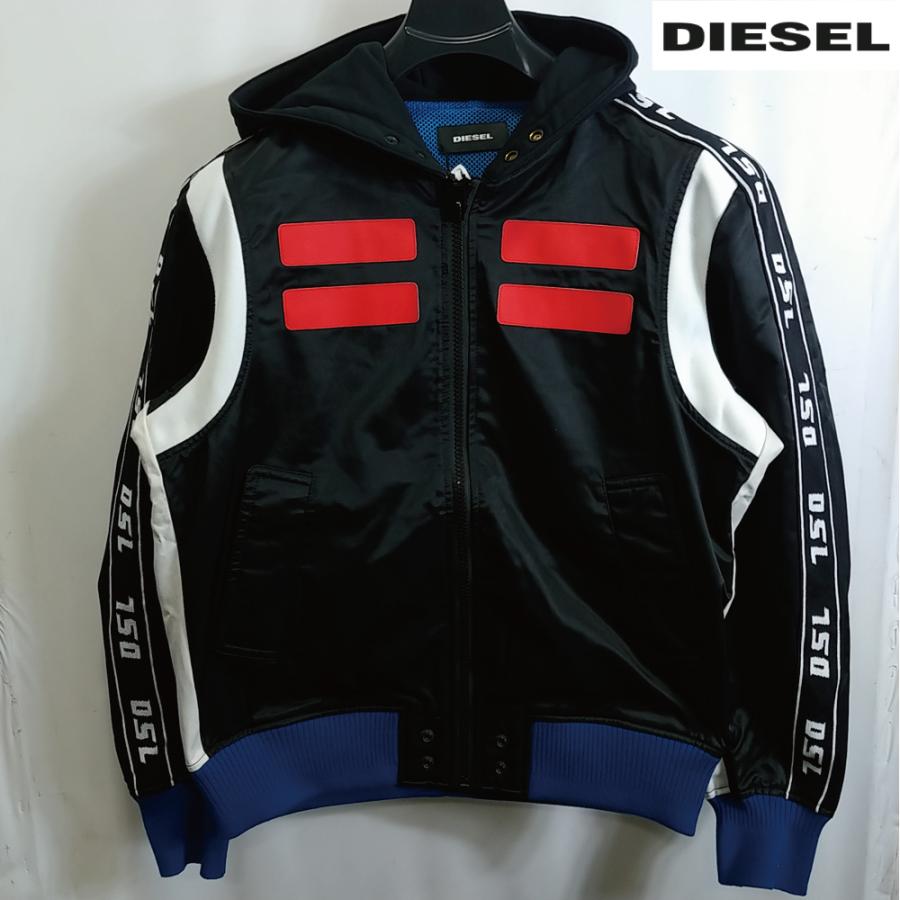 ディーゼル Diesel ブルゾン アウター メンズ ジャケット フード付き ロゴ入り カジュアル 切替え 異素材 レディース ユニセックス 人気 ブランド J Hid Dieseljhid レッドスターヤフーショップ 通販 Yahoo ショッピング