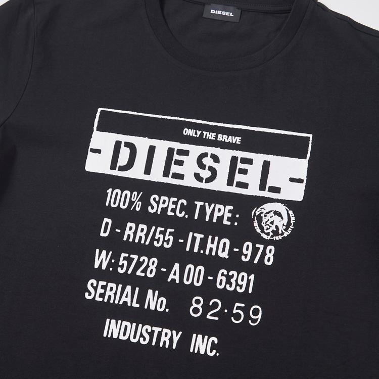 ディーゼル DIESEL Tシャツ 半袖 メンズ ロゴ ブランド S M L XL XXL 大きいサイズ ブラック ブルー グレー ホワイト 丸首 クルーネック T-DIEGO-S1｜red-star｜07