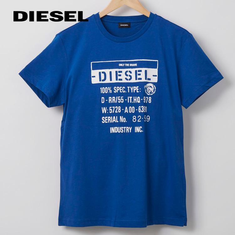 ディーゼル DIESEL Tシャツ 半袖 メンズ ロゴ ブランド S M L XL XXL 大きいサイズ ブラック ブルー グレー ホワイト 丸首 クルーネック T-DIEGO-S1｜red-star｜09