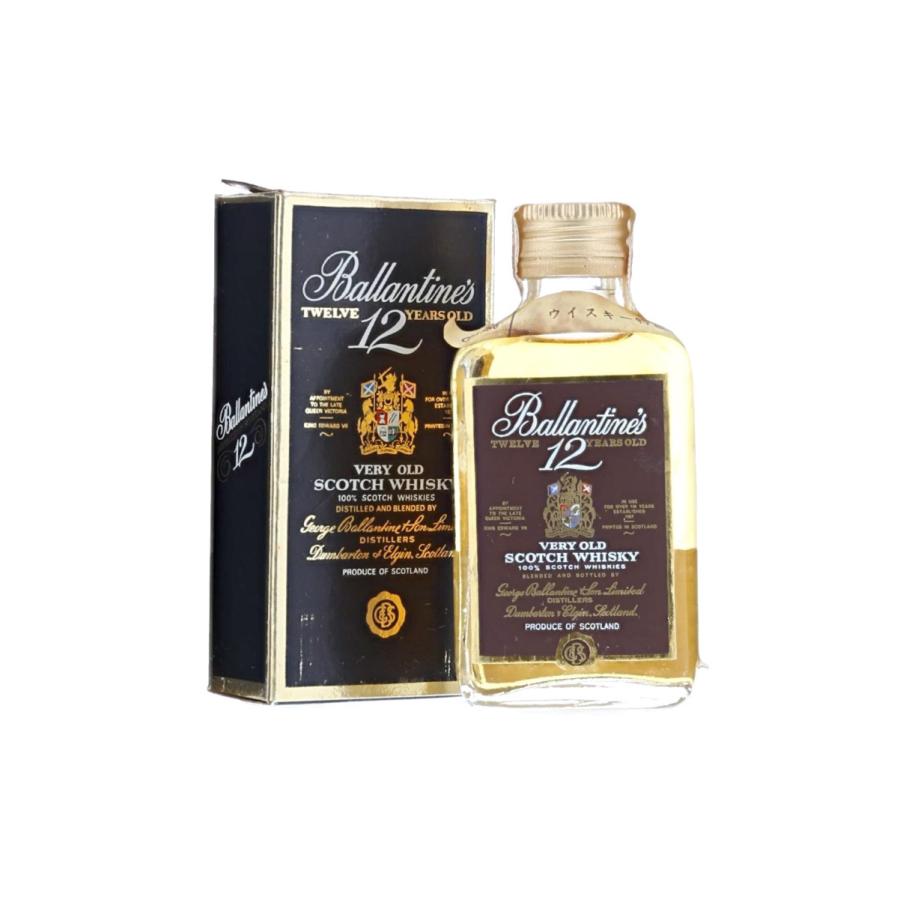 Ballantine's 【ミニチュアボトル】バランタイン 12年 赤青旗 紋章