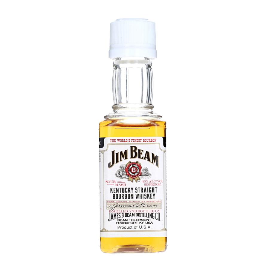 ミニチュアボトル】ジムビーム ホワイトラベル バーボン ウイスキー 箱  