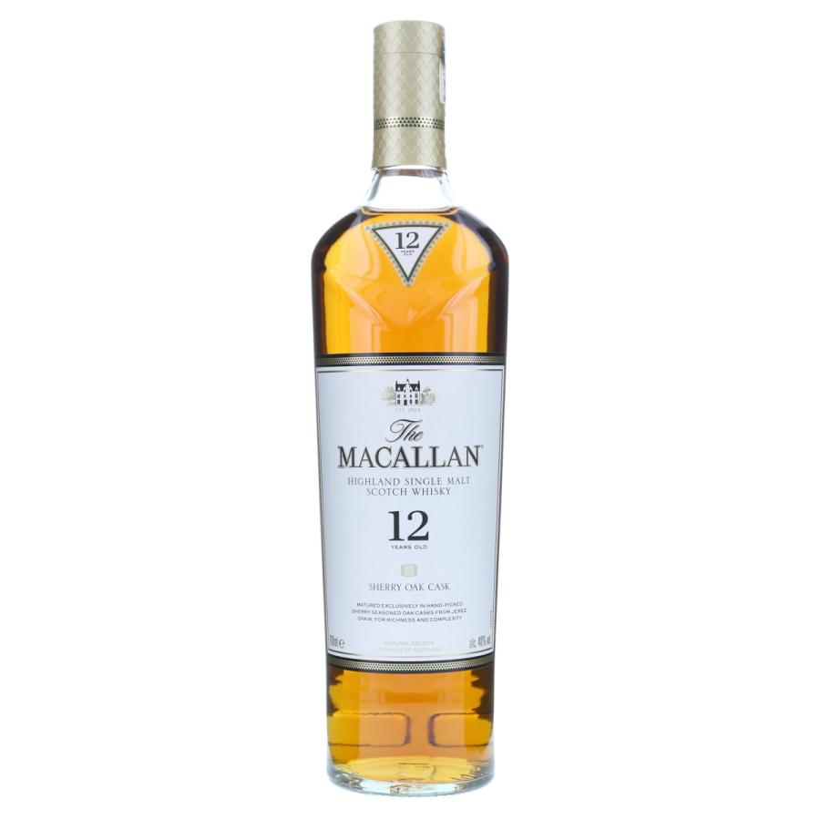 The Macallan 12年 シェリーオークカスク 700ml 箱付 The MACALLAN ザ・マッカラン 12年 シェリーオークカスク 箱付