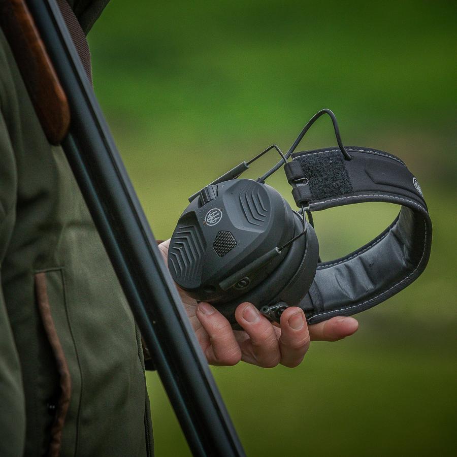 ■クレー射撃/猟銃■ BERETTA (ベレッタ) 電子イヤーマフ （黒） BERETTA（ベレッタ） 国内正規販売品 イヤーマフ electronic earmuff