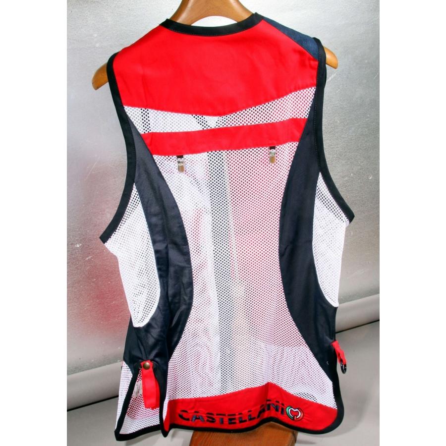 CASTELLANI カステラーニ リオ メッシュベスト赤白 トラップ用 : RED 