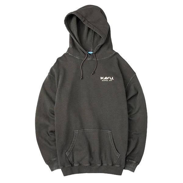 KAVU（カブー） メンズ マウンテンロゴパーカー ブラック : RED BRICKS