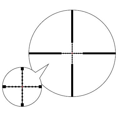 ハッコー　ライフルスコープ　1.5-6X42 レティクル発光 ハッコー ライフルスコープ 1.5-6X42 レティクル発光 ハッコー