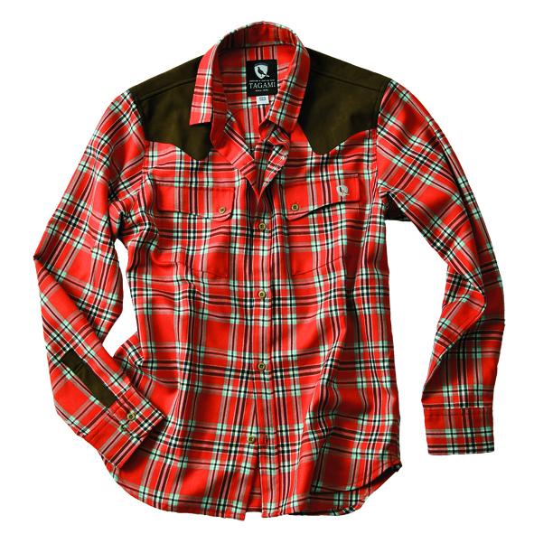 田上 TAGAMI タガミ レザーパッチウールシャツ |  | 01