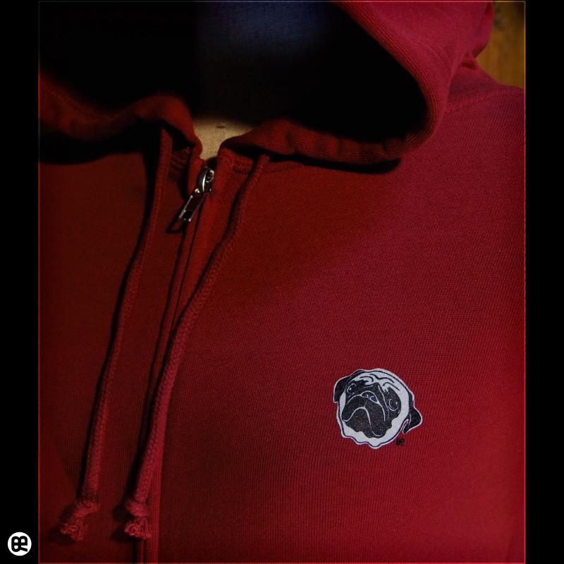 パーカー メンズ Music Pug おしゃれ かわいい イラスト スウェット パグ フード付き プルオーバー 犬 長袖 音楽 限定special Price フード付き