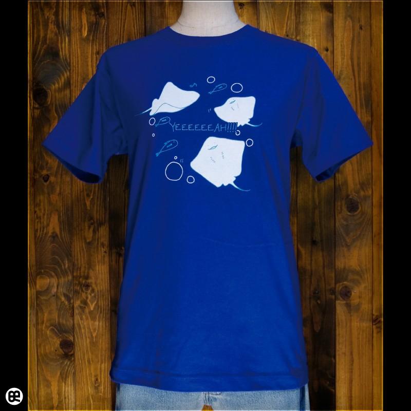 NO BAYSTARS,NO LIFE. Tシャツ ホワイト×ロイヤルブルー L いエーイ！：ロイヤルブルー：Tシャツ : Tシャツ通販のREDBROS.Yahoo